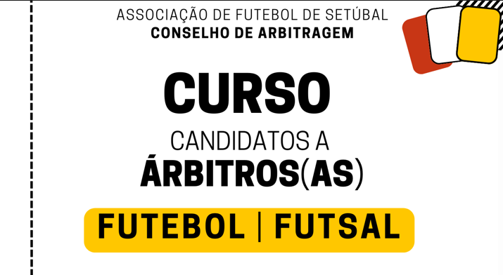 Curso de candidatos a árbitros e árbitras de futebol e de futsal com inscrições abertas
